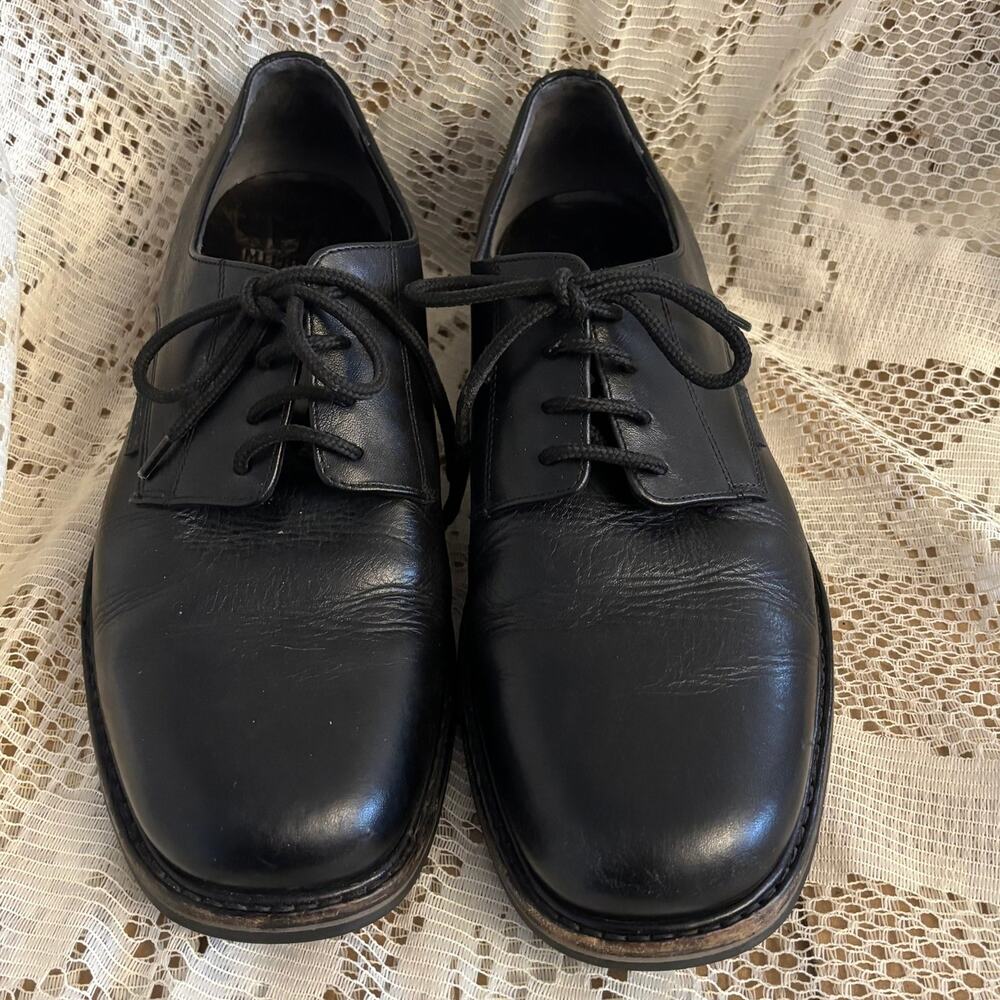 Mephisto Marlon Men's US 11 Black Leather Derby Shoes